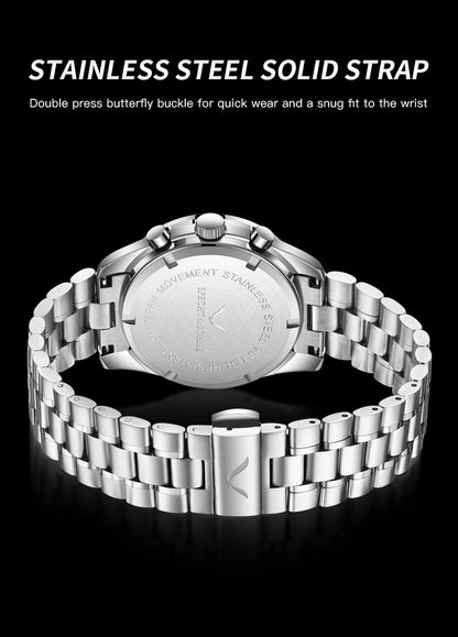 New 007 Specht&Sohne Sports Watches for Men Top Brand Luxury Steel Wrist Watch Fashion Japan VK68 Chronograph