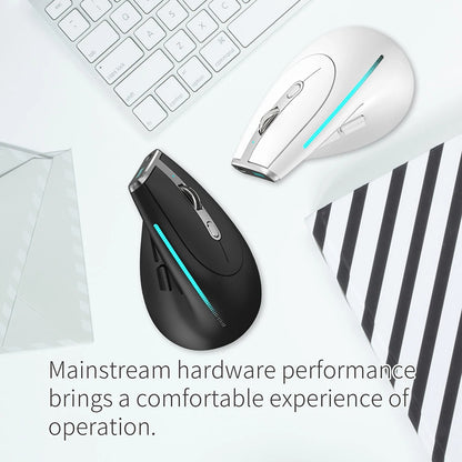 F-36 ergonomikus vertikális egér 2.4G+BT1+BT2 vezeték nélküli, jobb- és balkezes számítógépes gaming egér, optikai USB egér számítógéphez és laptophoz