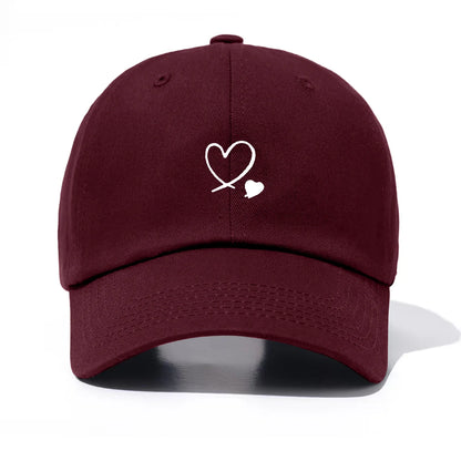 1 Piece Hearts Print Baseball Cap For Men & Women, Classic Casual Stylish, Perfect Gift For Families And Friends