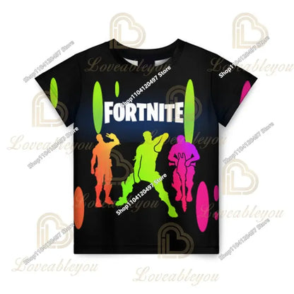 Fortnite T Shirt for Kids Banana Peely T-shirt Men's Women's Tshirt Battle Royale Game T Shirt Harajuku Summer Tops