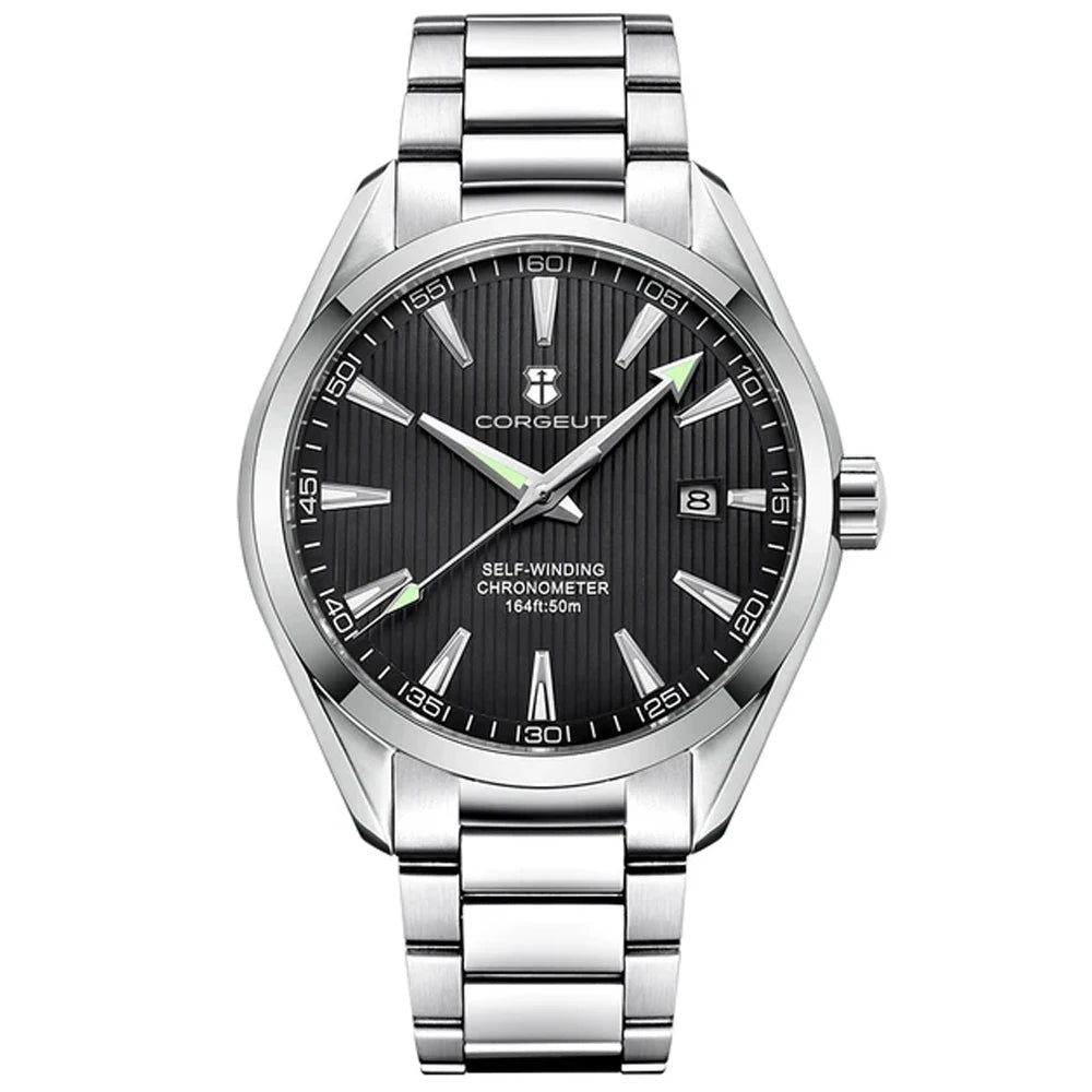 Luxury NH35 Corgeut Watch Men reloj hombre 41mm Sport Clock Automatic Mechanical Wristwatches Sapphire Steel Band Men's Watch