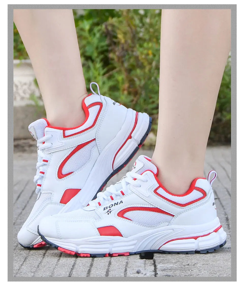 BONA New Designers hardloopschoenen, ademende outdoorsportschoenen, lichtgewicht sneakers voor dames, comfortabele sportschoenen voor dames