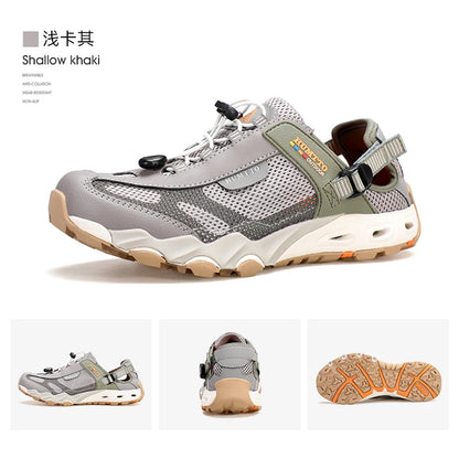 HUMTTO Herren-Wasserschuhe für Outdoor-Trekking, Waten und Aqua-Aktivitäten – atmungsaktive Mesh-Sneaker, schnelltrocknend, knöchelhoch, rutschfest, für Damen und Herren