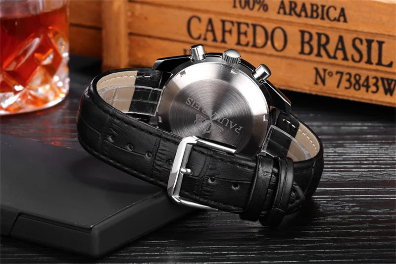 PAULAREIS P Brand Luxury Men Mechanical Watches Calendar Business Watch Men's Sports Waterproof Stainless Steel Automatic Watches