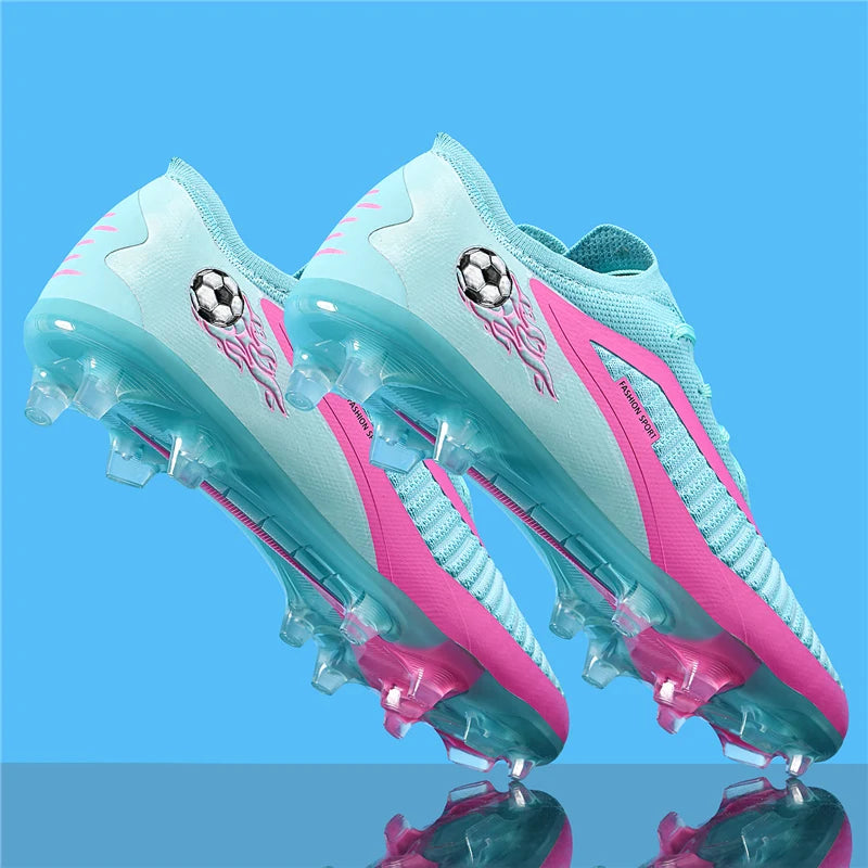 Neue Fußballschuhe für Herren, rutschfeste Fußballschuhe für Erwachsene, Outdoor-Sportschuhe für Jungen, lange Stollen, atmungsaktive und bequeme Trainings- und Wettkampf-Cleats
