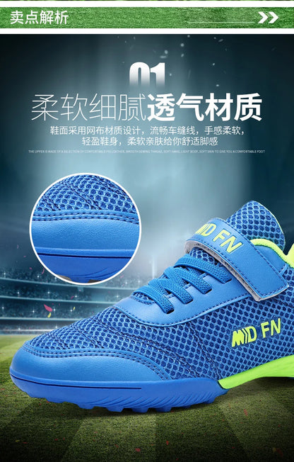 Personnalité : élégantes et confortables, baskets de sport pour garçons et filles, pour l'entraînement, en salle ou en extérieur, sur gazon, pour les jeunes et les étudiants, chaussures de football, pointures 29 à 39#
