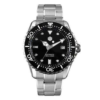 San Martin New 40-44mm Luxury Men's Diver Watch Classic High Quality NH35 YN55 Automatic Mechanical Sapphire BGW-X1 20Bar SN0009