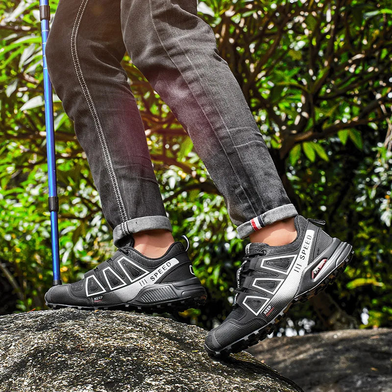 Lockless Fahrradschuhe für Herren, rutschfeste Outdoor-Mountain-Cross-Country-Wanderschuhe, atmungsaktive Sportschuhe, Rennradschuhe