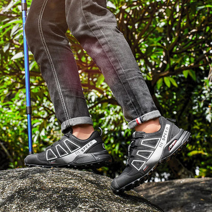 Lockless Fahrradschuhe für Herren, rutschfeste Outdoor-Mountain-Cross-Country-Wanderschuhe, atmungsaktive Sportschuhe, Rennradschuhe
