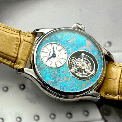 Merkur 100% Tourbillon Watch Men High Frequency 28800 Sapphire Business Watch For Men Mechanical Wristwatches Relogio Masculino