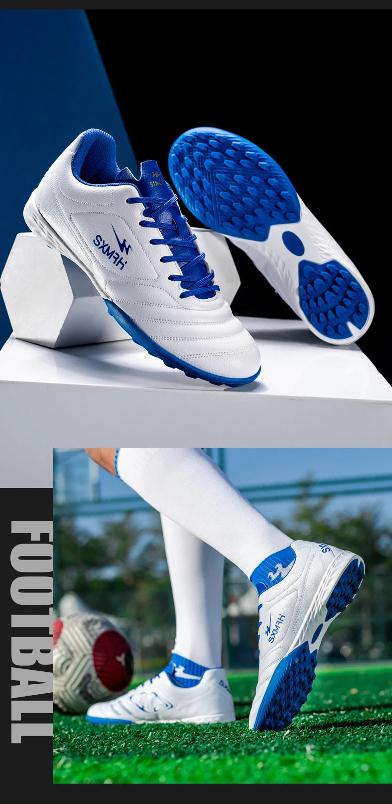 Muške nogometne tenisice Double Star Genuine TF Turf, za osnovnoškolce, tinejdžere, odrasle i djecu, za profesionalni trening i