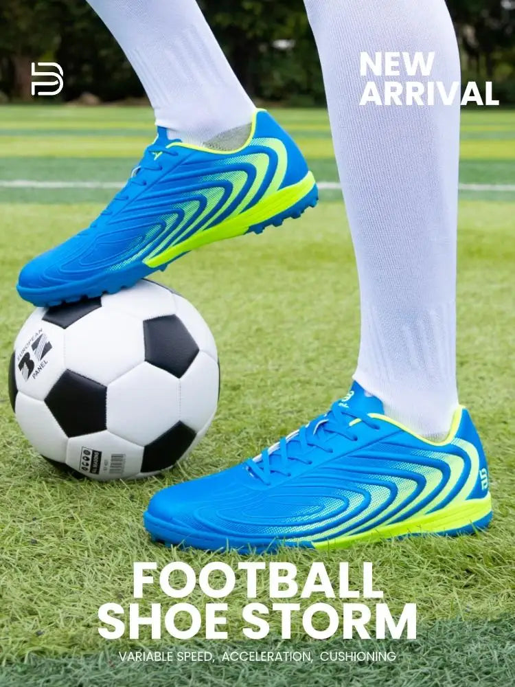 Baasploa Pantofi de fotbal pentru bărbați, marca Comfort, ușori, pentru antrenament pe gazon, pantofi profesioniști de fotbal pentru bărbați, adidași moi, antiderapanti