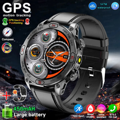 Men Fashion Outdoor Sport GPS Smart Watch Men AMOLED HD Screen Heart rate Waterproof Sport Smartwatch Man Smart Bracelet clock