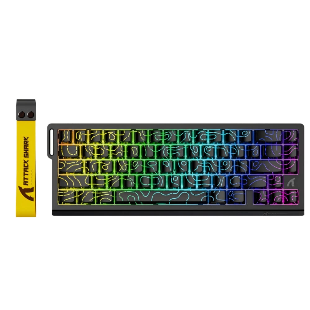 Attack Shark X68 He Gaming Keyboard Magnetic Mechanical Wired for Pro Gaming 0.01mm Rapid Trigg 8000Hz 128K Rate