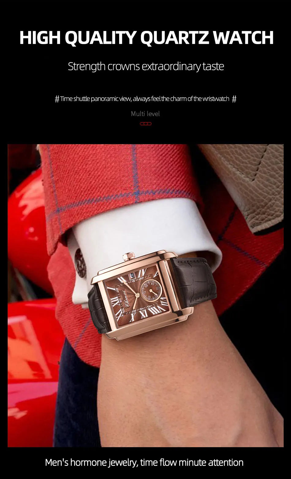 CHENXI 8216 Hot Selling Top Brand Business Men's Watch Quartz Military Calendar Waterproof Men's Leather Strap Elegant Clock