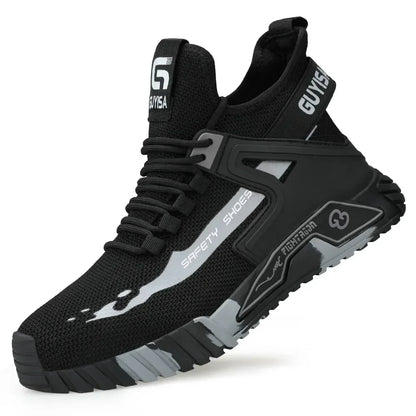 Chaussures de travail montantes en acier pour hommes et femmes, bottes de sécurité anti-crevaison, bottes invisibles à boucle, Parker