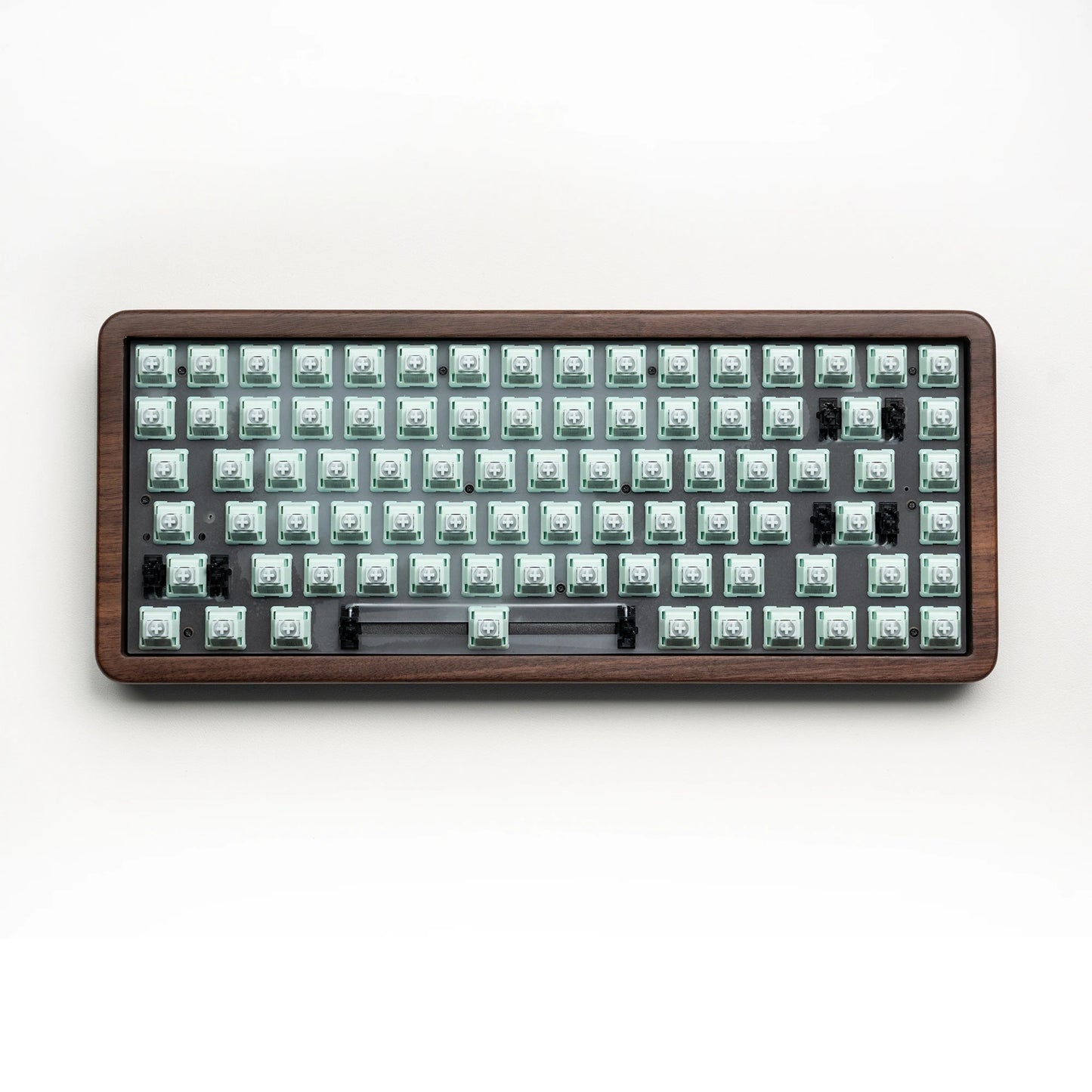 Womier WD75 QMK/VIA Wooden Gaming Keyboard 8000mAh Tri-Mode Wireless Mechanical Custom RGB Hot Swappable Keyboard