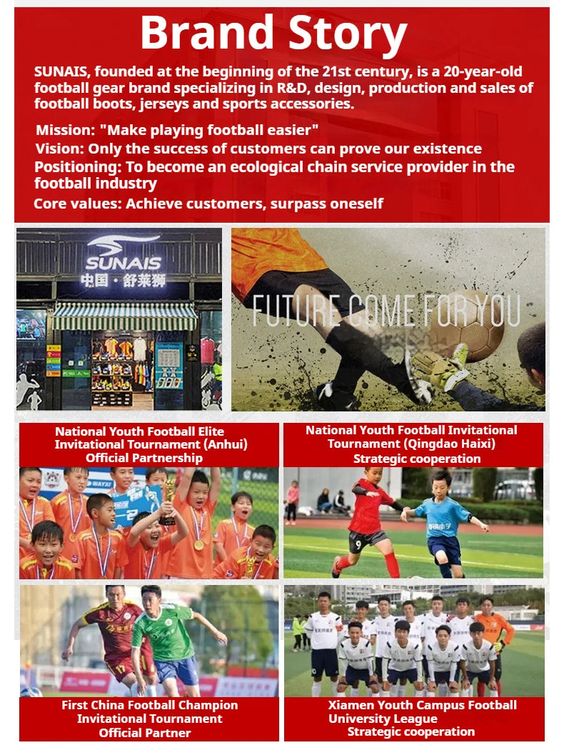 SUNAIS Men Training TF Soccer Shoes Artificial Grass Anti-Slippery Youth Football Shoes AG Women Sports Training Shoes 835230