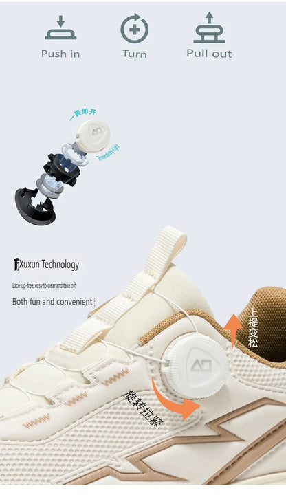 Sapatilhas de corrida para homem primavera e verão — calçado outdoor para caminhada, sapatilhas de trail resistentes ao desgaste com fecho BOA, respiráveis, estilo desportivo e casual