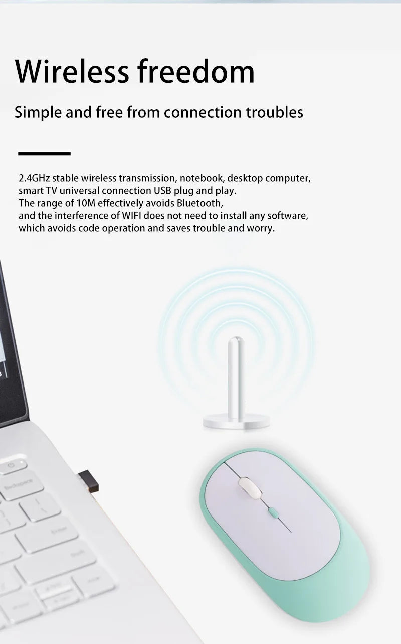 Lenovo draadloze muis USB-oplaadbaar ergonomisch met instelbare DPI voor kantoor, stil, 2.4G Bluetooth optische elektrische muis voor gaming en kantoor