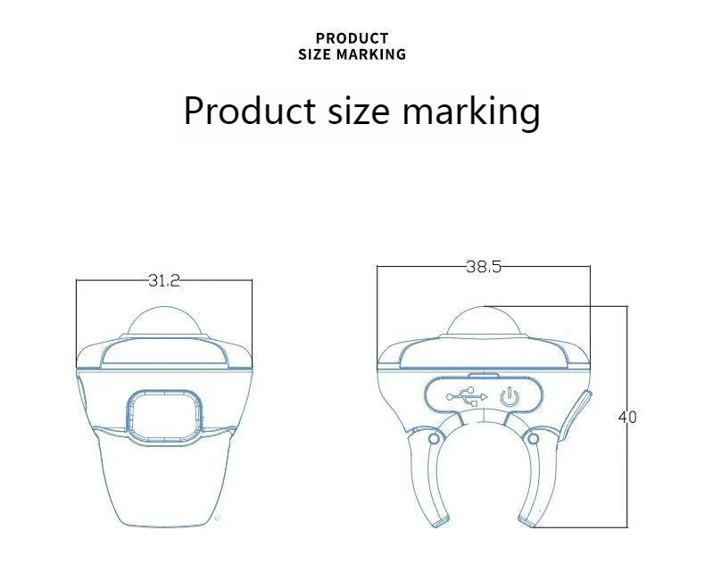 Nova prstanska miška s sledilno kroglico 2.4G+Bluetooth, brezžična miška za daljinsko upravljanje, za kratke videoposnetke/PPT predstavitve/govore/zaslone v vozilu