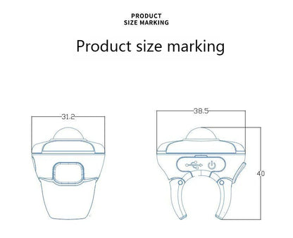 Nova prstanska miška s sledilno kroglico 2.4G+Bluetooth, brezžična miška za daljinsko upravljanje, za kratke videoposnetke/PPT predstavitve/govore/zaslone v vozilu