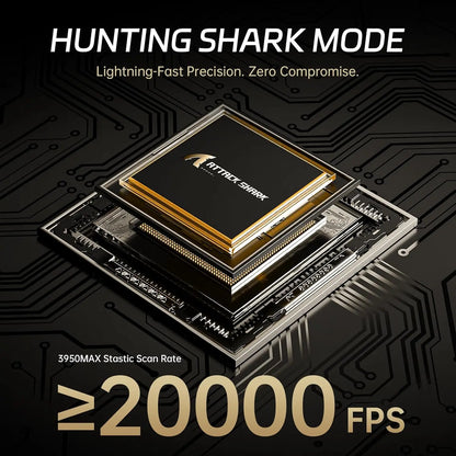 ATTACK SHARK R11 ULTRA 49g Carbon Fiber 8000Hz Ασύρματο Gaming Ποντίκι, 42000 DPI, 20000 FPS, PAW3950MAX, Nordic 52840 Chip