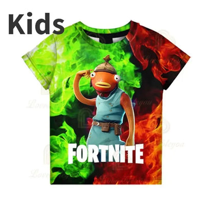 Red Jade Fortnite Anime Battle Royale 3D T-Shirt for Men Women Kids - Pelly T-Shirt Birthday Gift for Girls And Boys