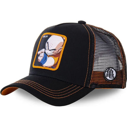 Dragon Ball Styles Anime Son Goku Bomuld Ny baseballkasket til mænd og kvinder Hip Hop Far Justerbar mesh-kasket Trucker-kasket