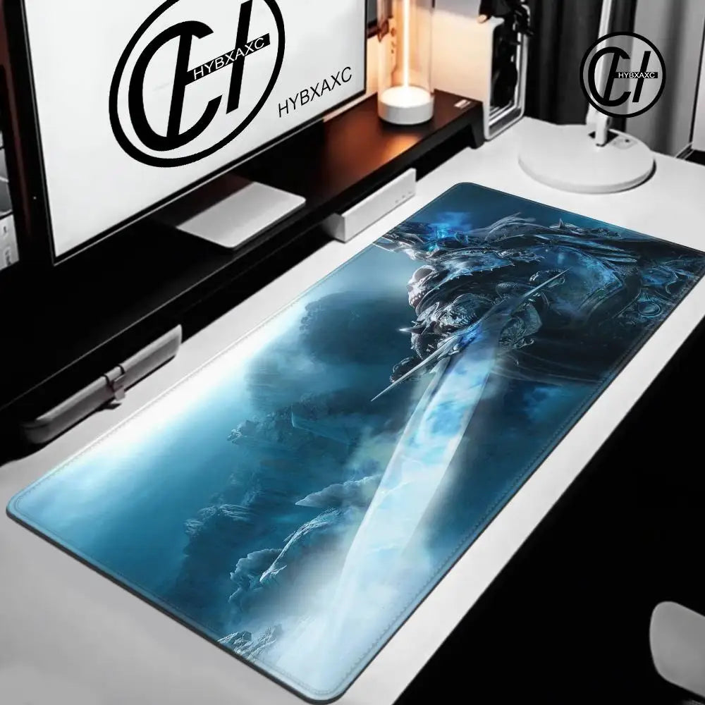 World of Warcraft Lich King Mouse Pad PC HD Anime Gaming Accessories Keyboard Mousepad Laptop XXL Game Cabinet Desk Mat Carpet