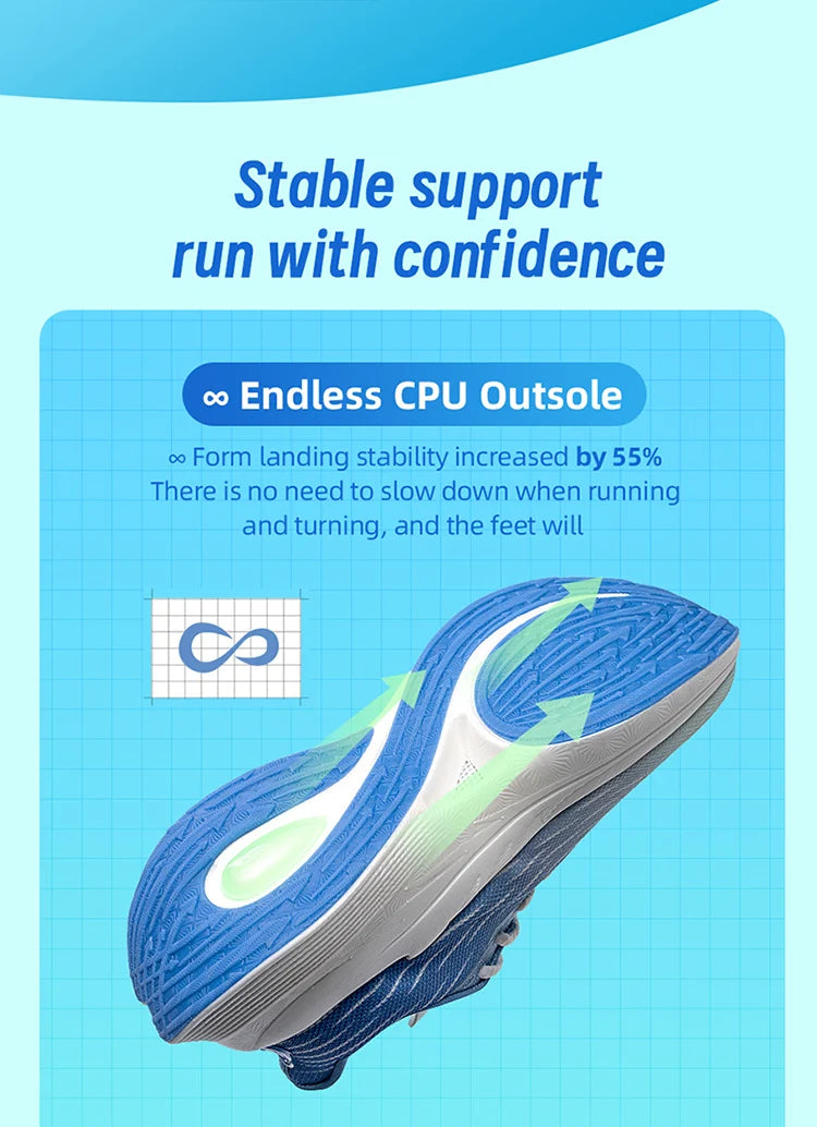 Onemix Wind Wings : chaussures de course respirantes pour hommes, marathon, sport et loisirs ; chaussures de sport légères pour femmes ; corde à sauter d'extérieur pour hommes