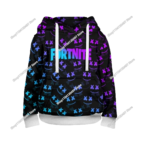 2025 uusi Fortnite 3D -painettu unisex-huppari, rento takki, pelioheistuote, cosplay, lastenvaatteet, lahjat