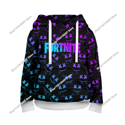 2025 uusi Fortnite 3D -painettu unisex-huppari, rento takki, pelioheistuote, cosplay, lastenvaatteet, lahjat