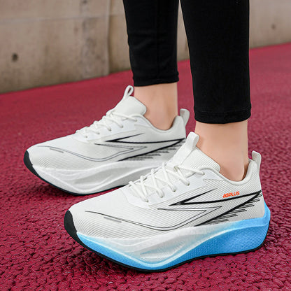 Zapatillas deportivas unisex de malla transpirable, modernas y profesionales, para running y fitness al aire libre, cómodas, con cordones, para hombre
