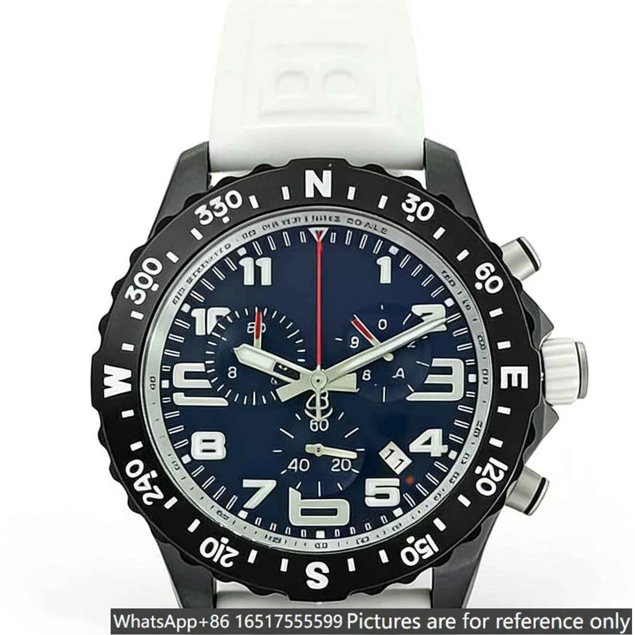 45mm luxury men's watch, made of 904L steel, Quartz movement-b