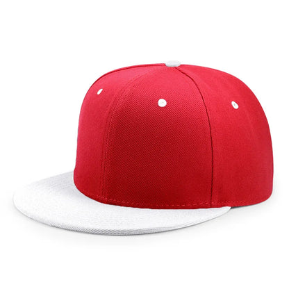 Partihandel 40 färger Justerbara platta snapback-kepsar med skärm Dam Mode Polyester Enfärgad basebollkeps Herr Hiphop Blank sportkeps
