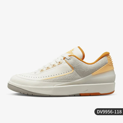 Zapatillas deportivas casuales Nike Air Jordan 2 auténticas, de caña baja, para hombre y mujer, DV9956-118