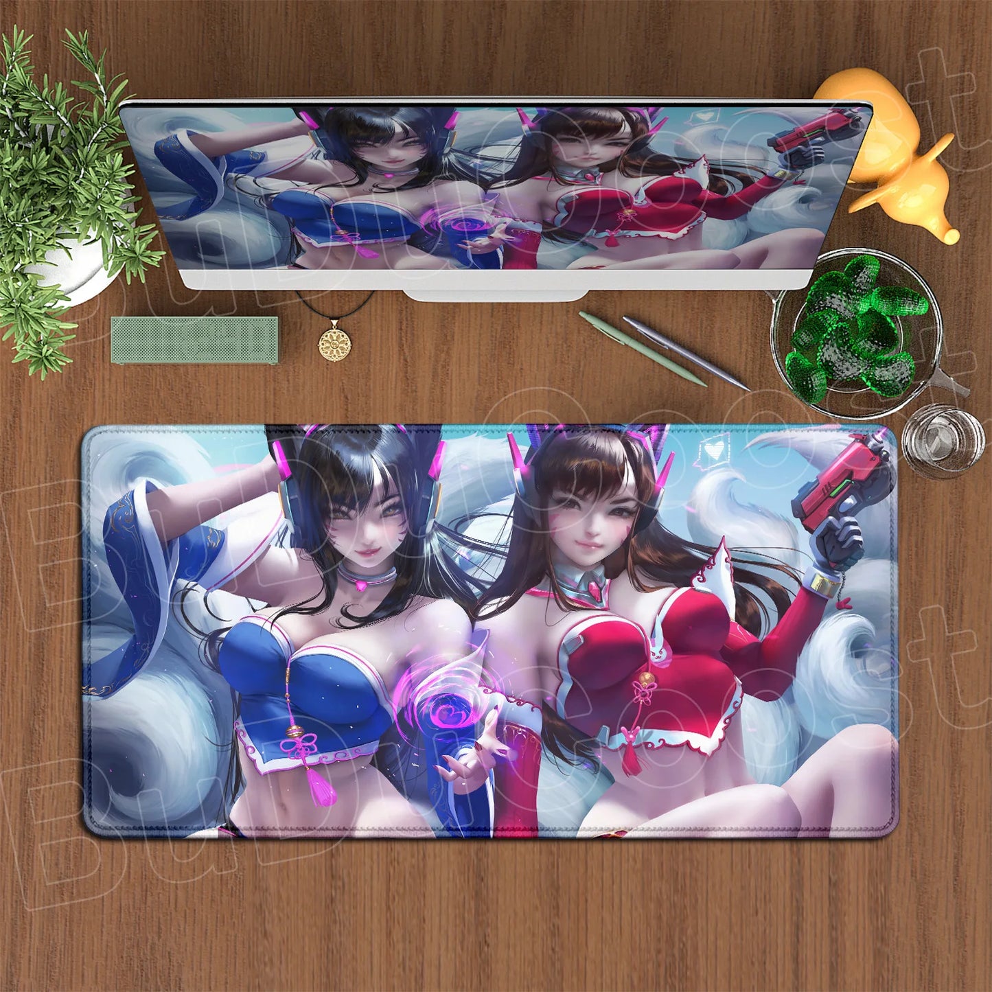 Large XXL DIY Cool  Overwatch Mouse Pad Keyboard Table Gaming Accessories Non-Slip Rubber Edge locking spped Laptop Rug desk Mat