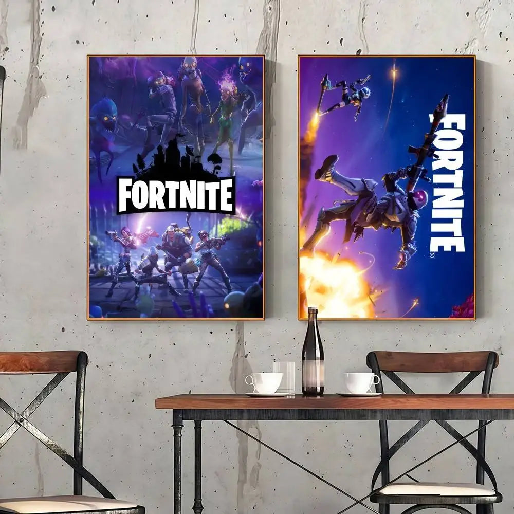 cool F-FORTNITE  high-definition poster sticker, sprucing up home and room walls, available in diverse styles.