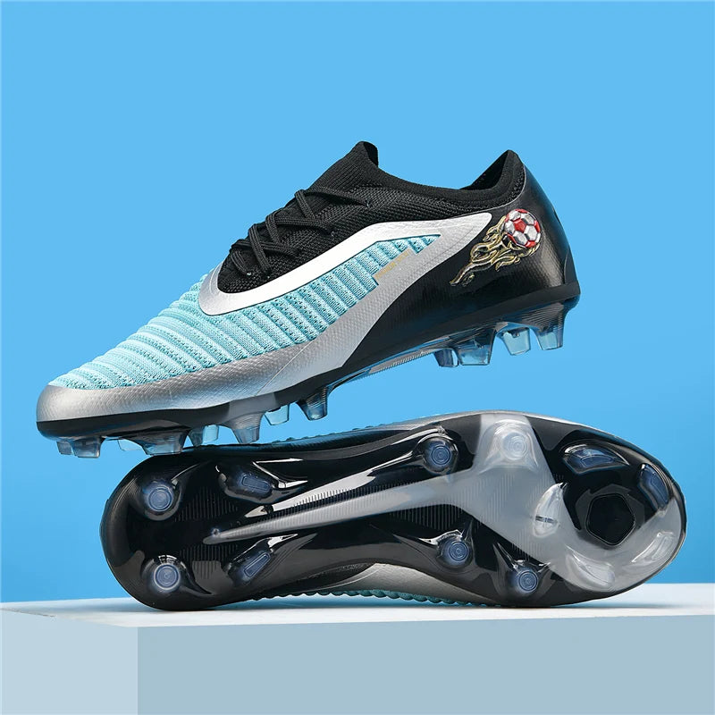 Neue Fußballschuhe für Herren, rutschfeste Fußballschuhe für Erwachsene, Outdoor-Sportschuhe für Jungen, lange Stollen, atmungsaktive und bequeme Trainings- und Wettkampf-Cleats