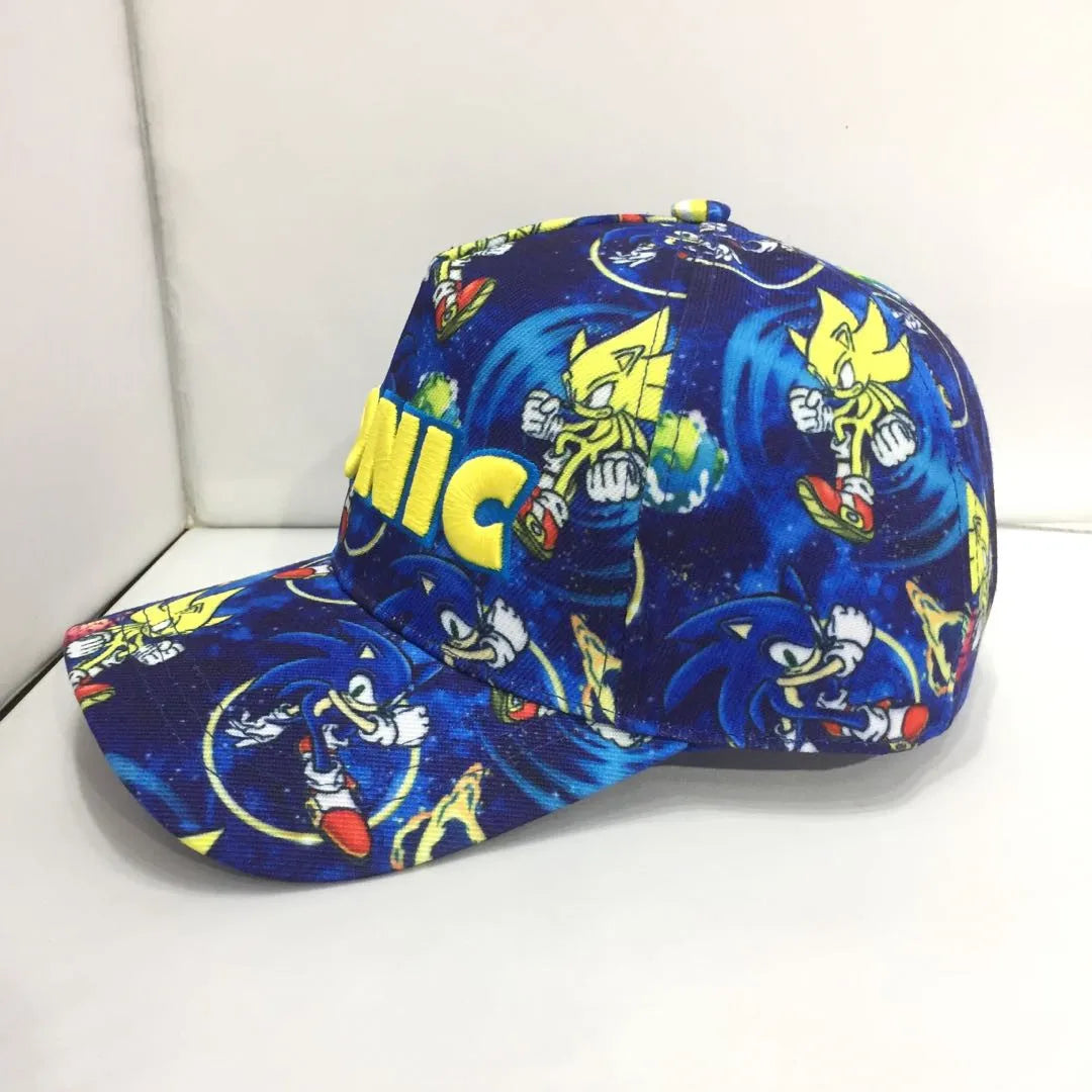 Baseballová čiapka Shadow the Hedgehog 3D pre dospelých a deti s potlačou Sonic, Amy, Tails a Knuckles, s plochým okrajom a klobúkom typu „ducktongue“, darčeky