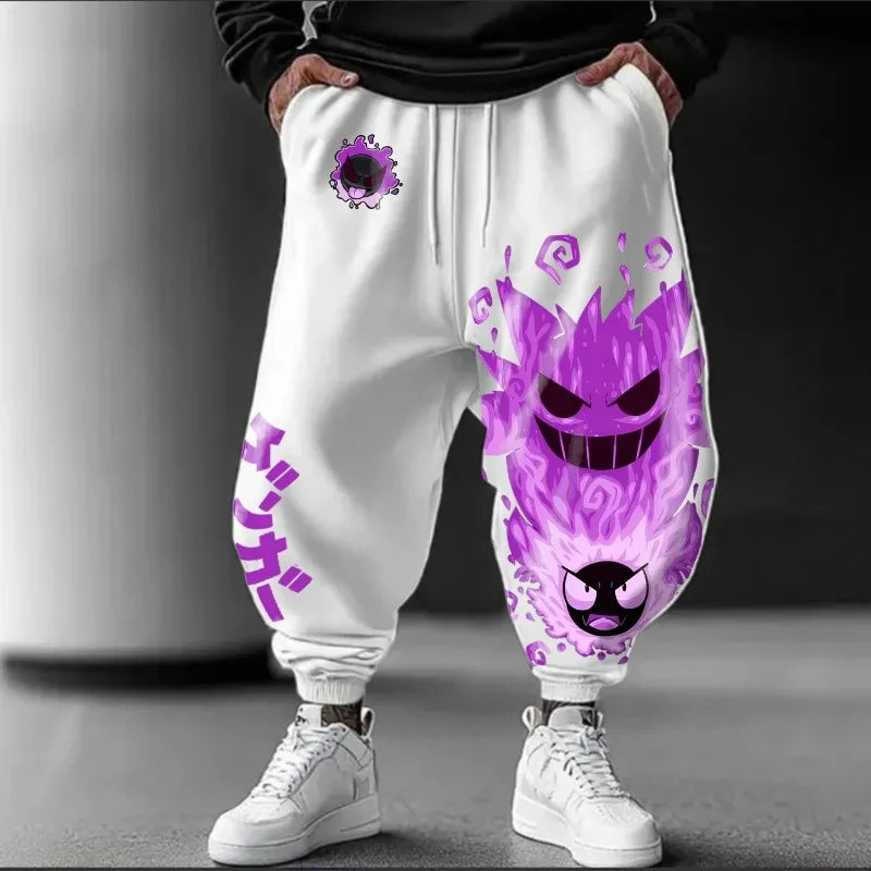Pokémon Anime Peripheral Joint Sweatpants 2025 Summer/Autumn New Large Casual Street American Hip Hop Daily Loose Cotton Pants