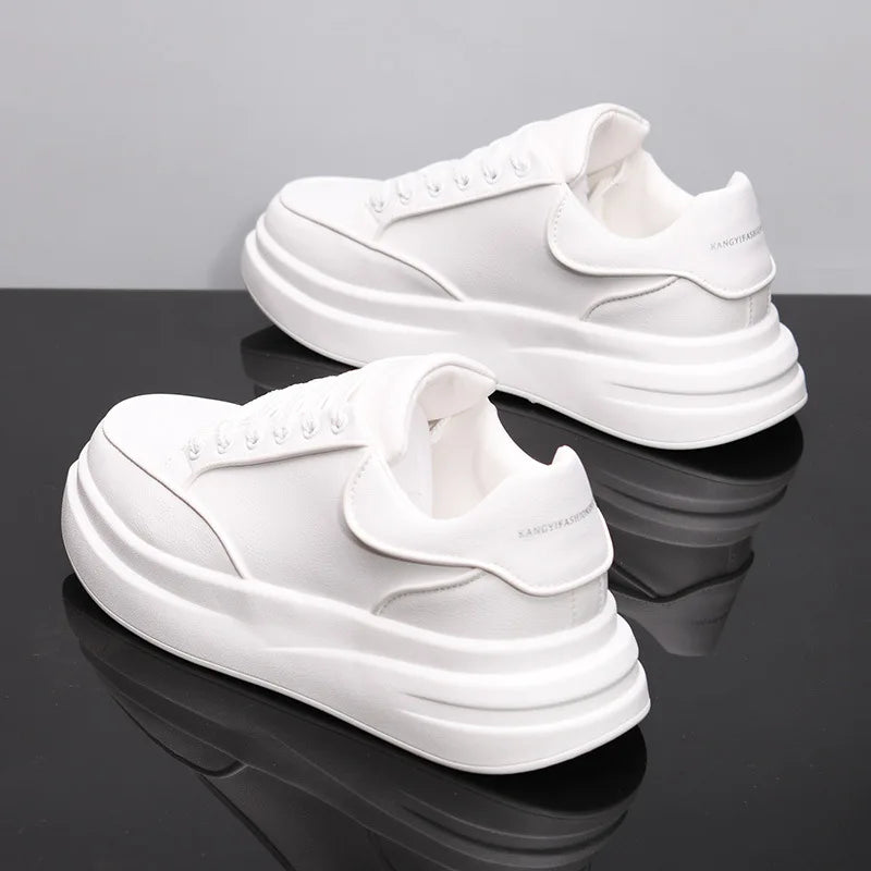 Kleine witte schoenen voor koppels Heren- en damesschoenen Sportschoenen Heren-sneakers Met verhoogde binnenzool Casual sportschoenen