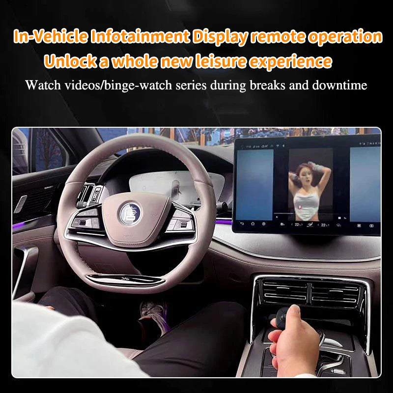 Nova prstanska miška s sledilno kroglico 2.4G+Bluetooth, brezžična miška za daljinsko upravljanje, za kratke videoposnetke/PPT predstavitve/govore/zaslone v vozilu
