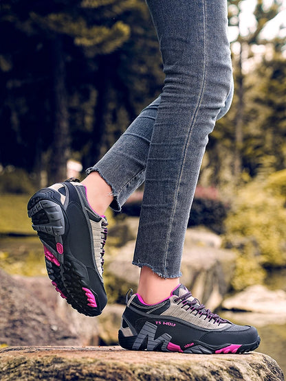 Outdoor-Liebhaber-Trekkingschuhe für Herren, wasserdichte Wanderschuhe, Bergstiefel aus echtem Leder, Woodland-Jagd- und taktische Schuhe