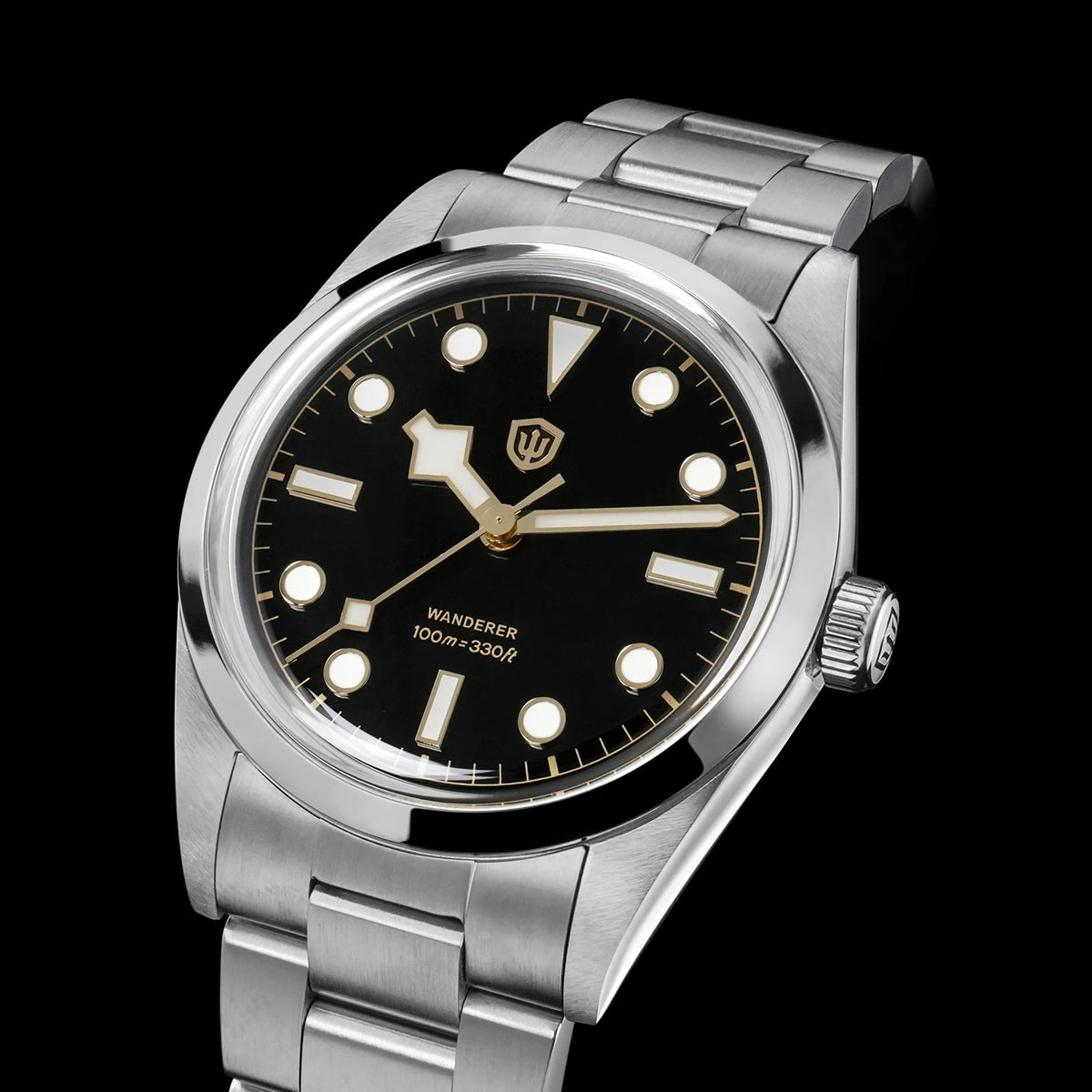 Watchdives WD1016 V3 Watch 37mm VH31 Sweep Quartz Movemet Stainless Steel Watch Waterproof Luminous Sapphire Men Wristwatch