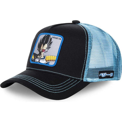 Dragon Ball Styles Anime Son Goku Bomuld Ny baseballkasket til mænd og kvinder Hip Hop Far Justerbar mesh-kasket Trucker-kasket