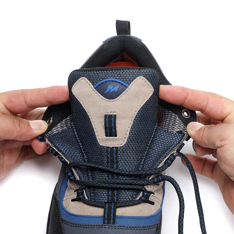 Outdoor-Liebhaber-Trekkingschuhe für Herren, wasserdichte Wanderschuhe, Bergstiefel aus echtem Leder, Woodland-Jagd- und taktische Schuhe