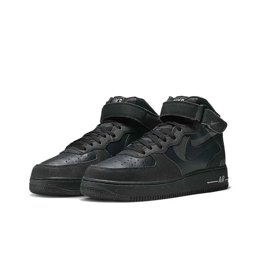 Unisex klasični športni copati Nike Air Force 1 Mid Top, udobna oblazinjenost in trpežna zasnova za vsakdanjo ulično modo DQ7666-001