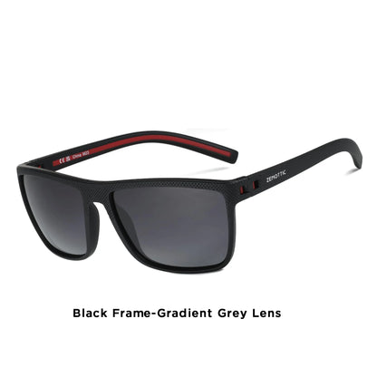 ZENOTTIC Polarized Sunglasses for Men Lightweight TR90 Frame UV400 Protection Square Sun Glasses